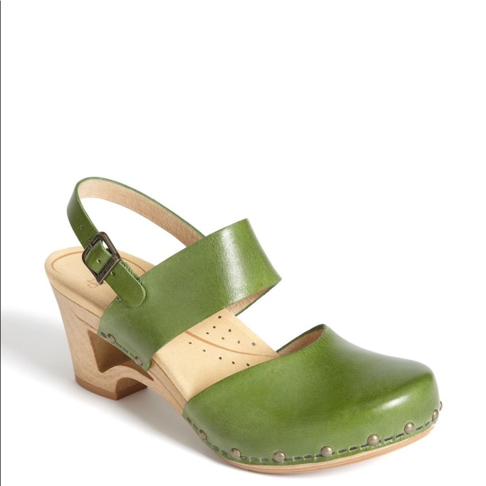 Dansko Thea Sandals- Green, Size 41